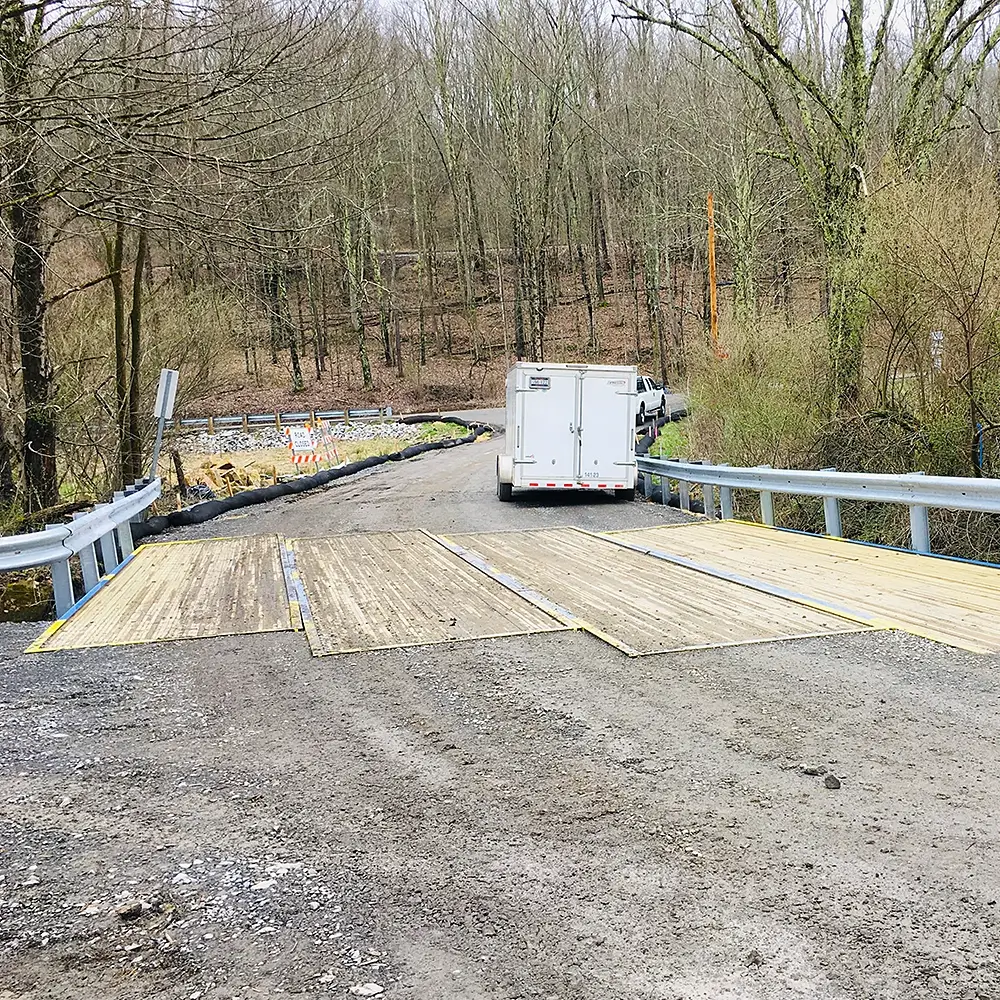 Four panel bridge installation WV