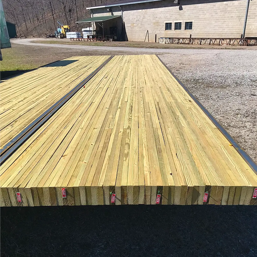 bridge panels in fabrication yard