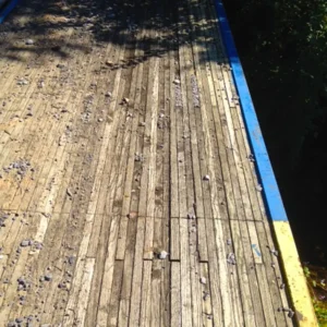bridge deck surface after 20 years.