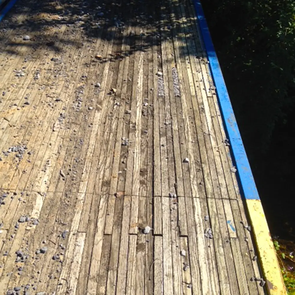 bridge deck surface after 20 years.