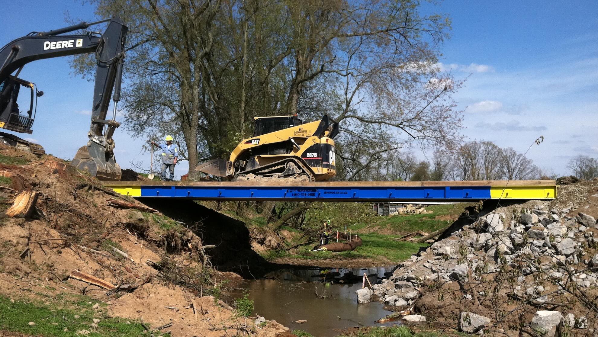 dozer-crossing-bridge Dozer crossing bridge.